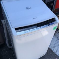 NO 114❗️北九州市内配送設置無料 BW-DV80B-W 縦型洗濯乾燥機 ビートウォッシュ ホワイト [洗濯8.0kg /乾燥4.5kg /ヒーター乾燥(水冷・除湿タイプ) /上開き] 