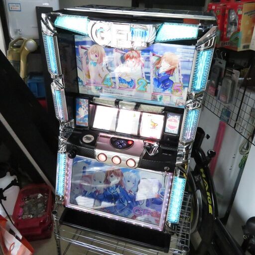 パチスロ実機 ガールフレンド(仮) GF コイン不要機付き スロット機 |江別市のリサイクルショップドロップ