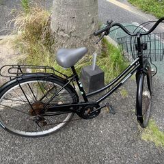 自転車　No.19450　ブラック　26インチ　LEDオートライ...