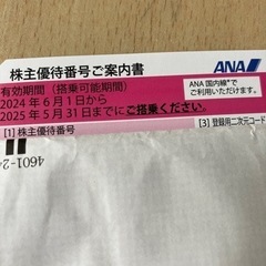 【ネット決済・配送可】ANA株主優待