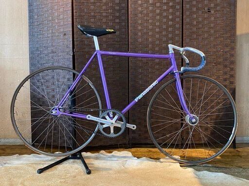 パナソニック ピストフレーム パープル 美品】バラモン パープル ピストフレーム 競輪 NJS NJSピストフレーム