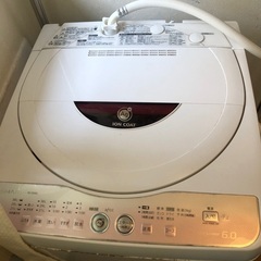 シャープ ag+イオンコート 洗濯機ES-GE60L 6.0キロ