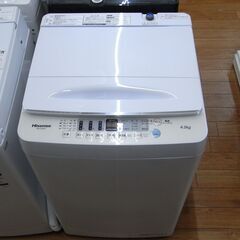 ハイセンス 4.5kg洗濯機 2021年製 HW-E4504【モ...