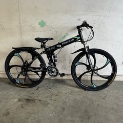 350(U)□岐阜発　△FLYING PIGEON/マウンテンバイク/FG-660/3×7段変速/走行確認/折りたたみ/ディスクブレーキ/現状品　R6.5/1□