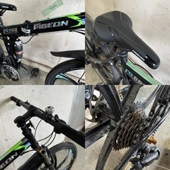 350(U)□岐阜発　△FLYING PIGEON/マウンテンバイク/FG-660/3×7段変速/走行確認/折りたたみ/ディスクブレーキ/現状品　R6.5/1□