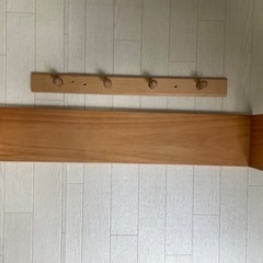 【ニトリ】ウォールシェルフ＆壁掛け木製フック