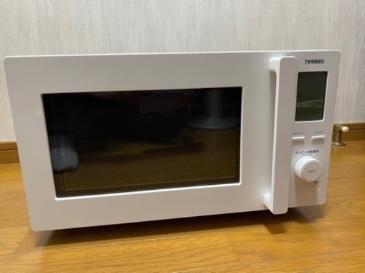 2021年製TWINBIRD センサー付フラット電子レンジ DR-F281W(0522c)