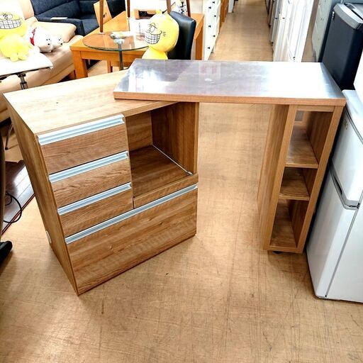 ⭐︎送料無料・新品・激安⭐︎デスク スライドテーブル付 90cm幅 90cm