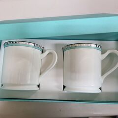 ティファニー Tiffany＆Co マグカップ ペア 2個セット プラチナブルー