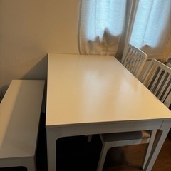 IKEA ダイニングテーブルセット 伸縮テーブル