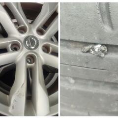 日産 エクストレイル(DBA−NT31) 純正17㌅アルミホイールと17㌅タイヤ(TOYO PROXES CF2 SUV)の4本セット