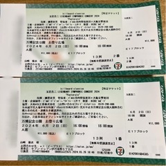 玉置浩二ライブチケット6/2