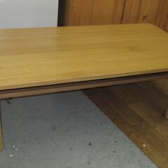 R469 MUJI 無印良品 木製ローテーブル・オーク材 幅11...