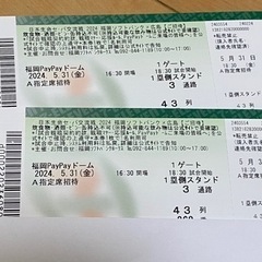 福岡ソフトバンクホークス観戦チケット
