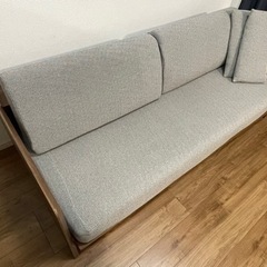 ニトリ　3Way ベッドソファ(B1-USB2 GY/MBR)