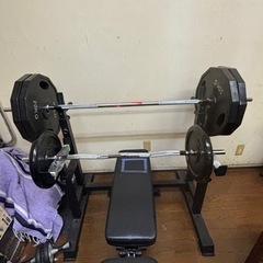 ベンチプレスセット(プレート合計重量165kg)