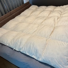 【美品】ドリームベッド　羽毛掛け布団セット