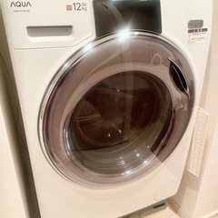 【使用期間1年未満】AQUAドラム式洗濯乾燥機
