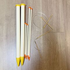 プラスチック棒針 CLOVER JUMBO 3種、輪針2種