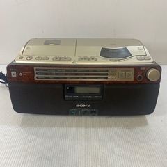  SONY ソニー CFD-A100TV オーディオ CD ラジオ カセット 木目調 CDラジカセ レトロ   2007年製