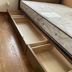 お取引中】☆25万円☆TOKYO BED ☆ダブルベッド 引出し3つ