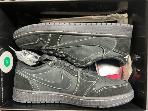 Travis Scott × Nike AJ1 Black Phantom\n