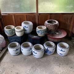 火鉢や壺？瓶？ まとめて バラ売り可