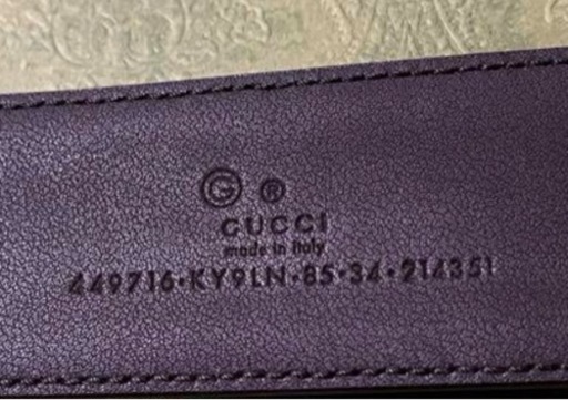 GUCCI GGキャンバス ベルト