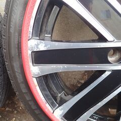 【お取引終了！】★軽乗用車用中古16インチアルミホイール&タイヤ4本セット！・リムガードプロテクター付！