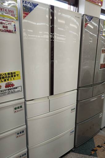 ☆Panasonic/パナソニック//455L冷蔵庫/2015年式/NR-FVF461-W/2763☆