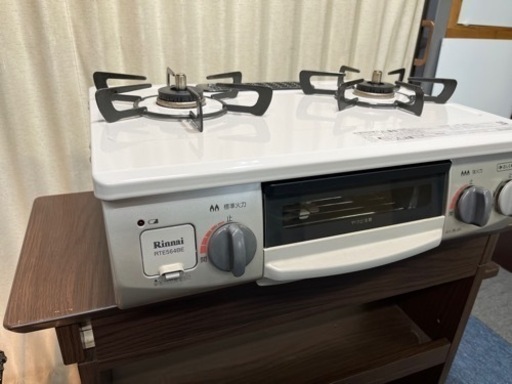 グリル未使用品✨　リンナイ21年式　都市ガスコンロ