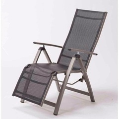 【極希少】ディノス　フットレスト付き　ガーデンデッキチェア　編み込み 極希少】ディノス フットレスト付き ガーデンデッキチェア 編み込み