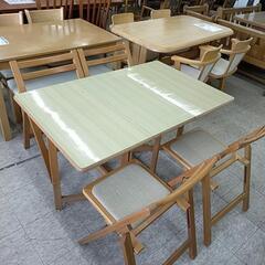 折り畳みテーブル、椅子セット ※2400010400971