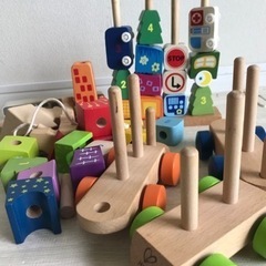 木のおもちゃ 積木　 知育玩具