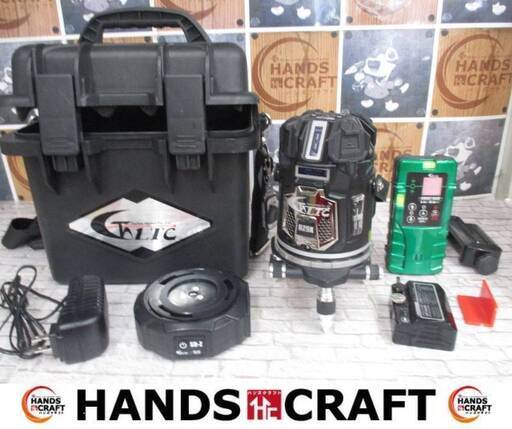 LTC　RZ9X　グリーンレーザー墨出し器　中古美品　バッテリ二個/SB-Zスタンド/クリップ/アダプタ付き　【ハンズクラフト宜野湾店】