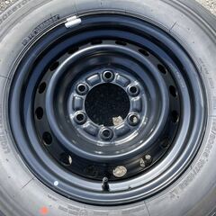 200系ハイエース純正スチールタイヤセット！納車外し！4本セット！195/80R15 107/105 LT ブリヂストン エコピアRD613！2024年製造付（H13）
