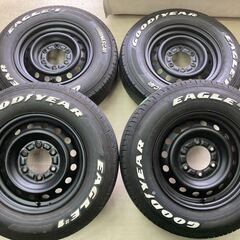 ハイエース純正スチール◇おまけタイヤ付き!!195/80R15 GY ナスカー♯1 