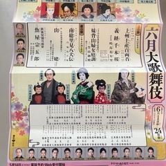 六月大歌舞伎　6/3昼の部　桟敷席ペア　