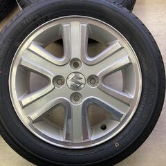 エブリィ純正◆4.5J 14インチ IS50(オフセット+50) 4/100◆155/65R14 ヨコハマ新品タイヤ付 2024年製造!!アルト スペーシア ワゴンR