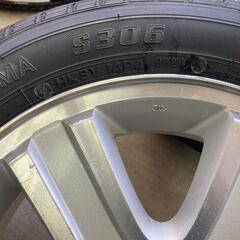 エブリィ純正◆4.5J 14インチ IS50(オフセット+50) 4/100◆155/65R14 ヨコハマ新品タイヤ付 2024年製造!!アルト スペーシア ワゴンR