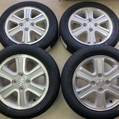 エブリィ純正◆4.5J 14インチ IS50(オフセット+50) 4/100◆155/65R14 ヨコハマ新品タイヤ付 2024年製造!!アルト スペーシア ワゴンR