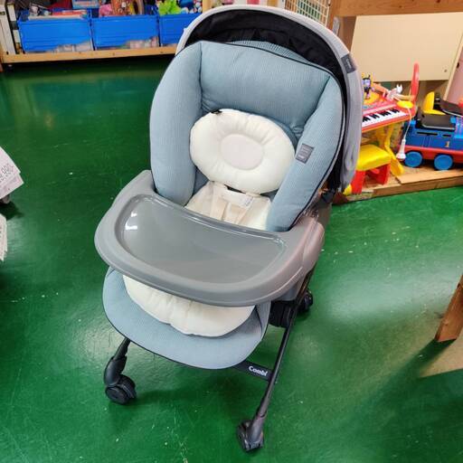 【愛品倶楽部柏店】Combi 電動ベビーラック ネムリラ ATスウィング BEDiLongスリープシェルEG ①