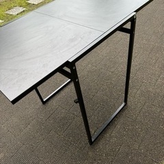 IKEA折り畳み 1人/2人切り替え　黒 テーブル/デスク