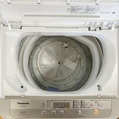 24C317_ジ Panasonic パナソニック 6.0kg全自動洗濯機 NA-F60B11 2018年製 中古