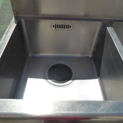 厨房器具★S-2SN100B0B　LIXIL　サンウェーブ　業務用流し台　シンク　間口1000　奥行600　バックガード付　ステンレス　二槽流し台