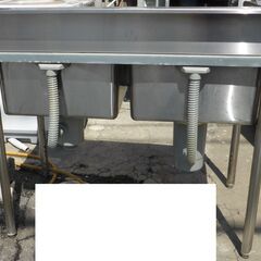 厨房器具★S-2SN100B0B　LIXIL　サンウェーブ　業務用流し台　シンク　間口1000　奥行600　バックガード付　ステンレス　二槽流し台