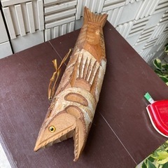 壁掛け　飾り　魚