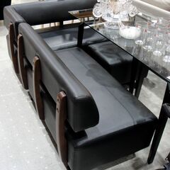 シギヤマ家具 ダイニングベンチ 3点セット ベンチ コーナー オットマン ダイニングソファ 椅子 モノ市場東海店33