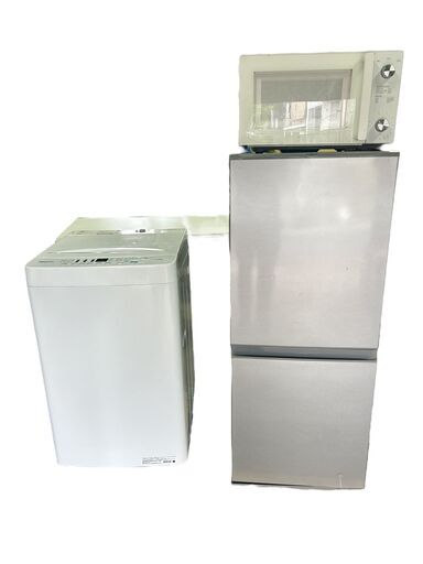 2019年製　冷蔵庫　洗濯機　電子レンジ　３点セット　未清掃の為格安出品