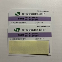 JR東日本　株主優待券2枚